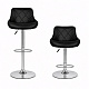Aga 2x Scaun de bar Negru