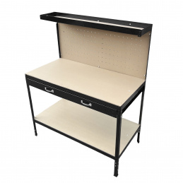 Aga Masă de lucru cu perete perforat 112x60x150cm 2DAZ697 - II. CALITATE