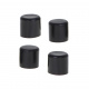 Capace pentru picioarele scaunelor 19 mm Negre