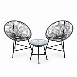 Set mobilier de grădină Aga Gri