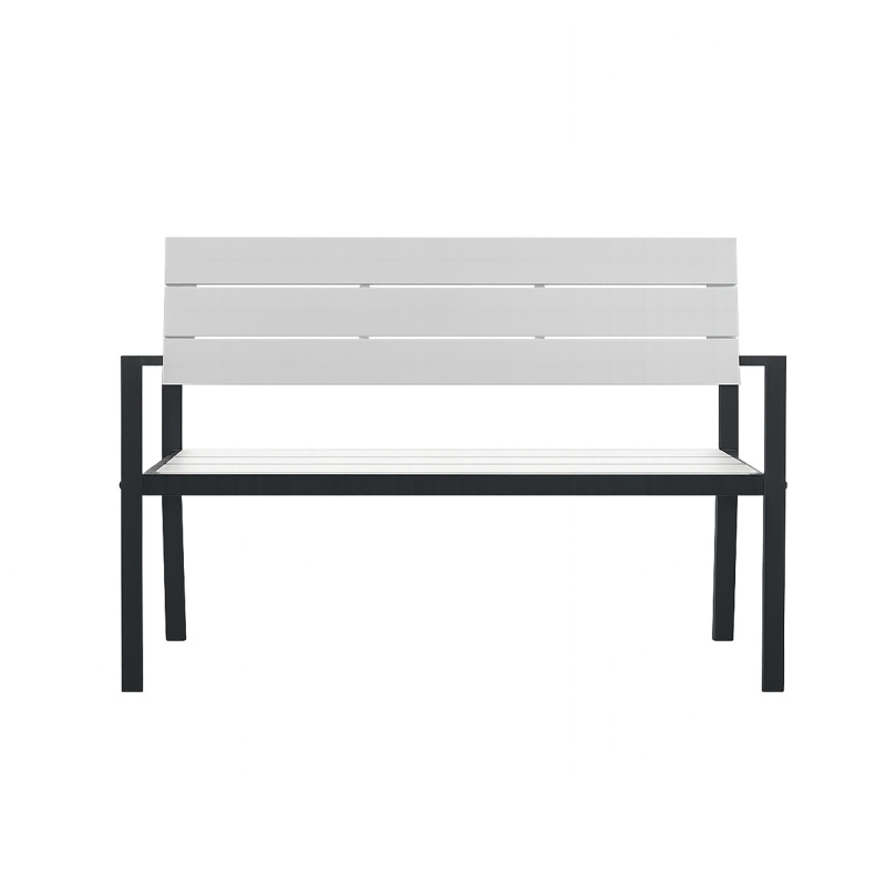 Bancă de grădină Aga 118x54x77 cm Gri