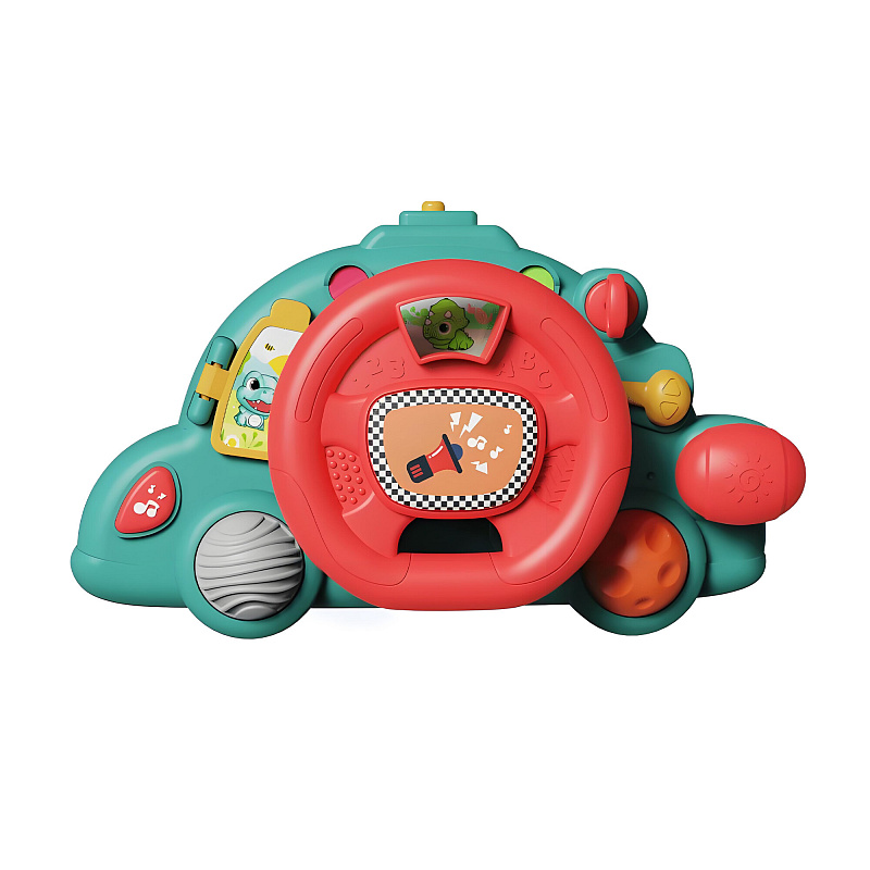 Aga4Kids Volan Interactiv cu Dinozauri
