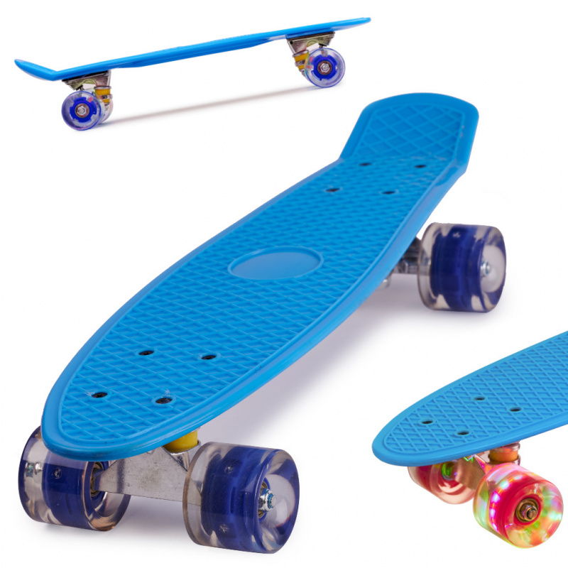 Aga Frisbee skateboard roți LED albastre