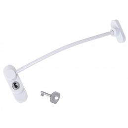 Aga Încuietoare de siguranță pentru ferestre + cheie Albă