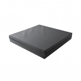 Aga Saltea pliabilă 180x60x3 cm Neagră