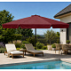 Linder Exclusiv Umbrelă de soare 400 cm Burgundy