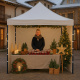 Aga Stand de foarfecă 3x3m Alb