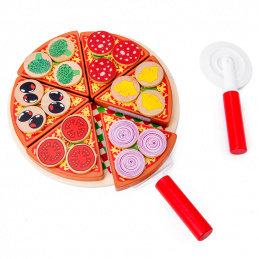 Aga4Kids Pizza de tăiat din lemn 2DZ221 - II. CALITATE