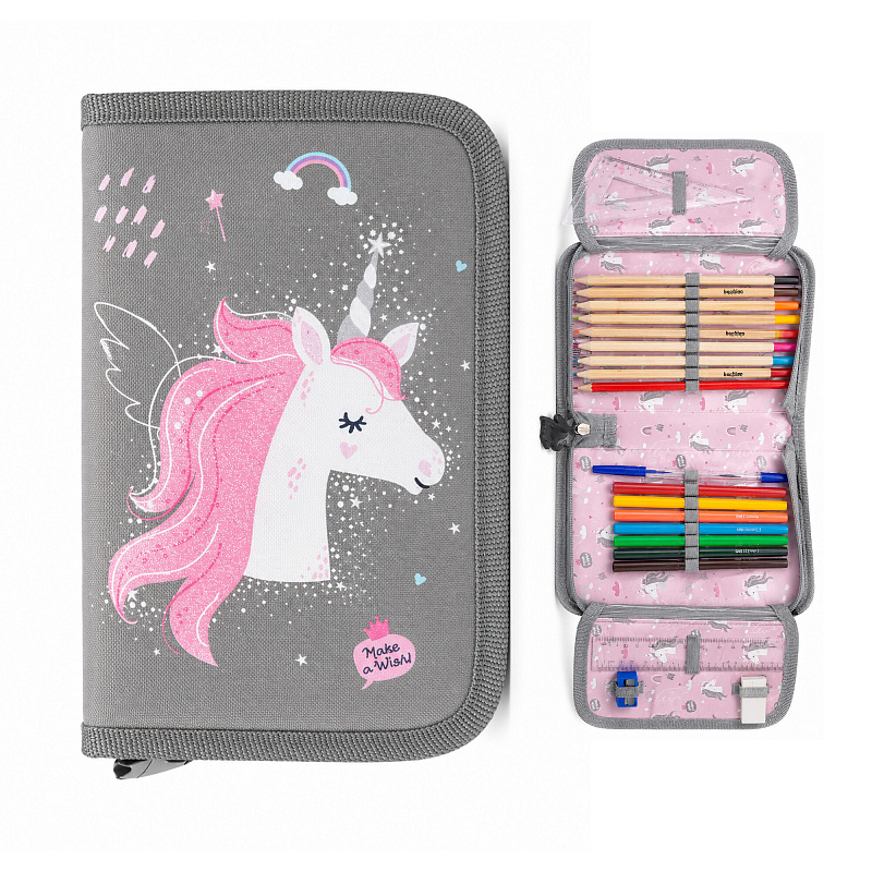 Paso Penar școlar cu două clapete, echipat, Unicorn