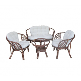 Set mobilier Aga Ratan BAHAMA Choco White