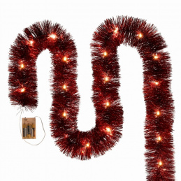 Lanț de lumini LED roșu pentru bradul de Crăciun Lanț de lumini LED roșu pentru bradul de Crăciun