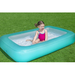 Piscină gonflabilă pentru copii 2+ BESTWAY Dreptunghiulară 165x104x25cm + Fund gonflabil