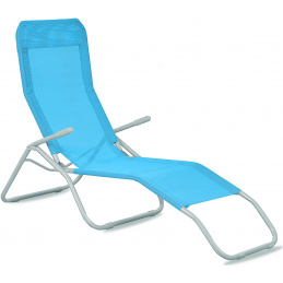 Șezlong de grădină Aga SIESTA Albastru