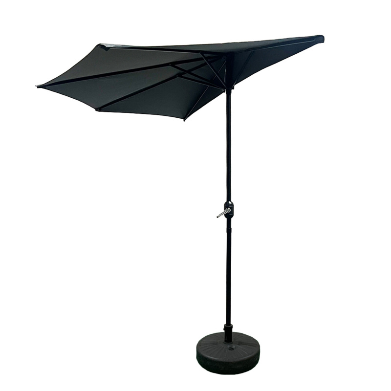 Umbrelă de soare semicirculară Aga CLASSIC 270 cm Gri închis