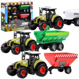 Set 3 x Tractor + remorcă pentru fermier ZA3908 universal