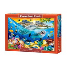 Puzzle CASTORLAND 1000 de piese - Delfini în tropice