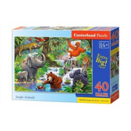 Puzzle 40 buc. MAXI Jungle Animals universal