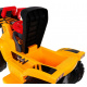 Buldozer pe baterii pentru copii Călăreț + cască + cupă mobilă + sunete