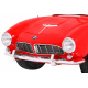 BMW 507 Retro mașinuță electrică pentru copii roșie + LED audio + telecomandă + piele ecologică + EVA + pornire lentă
