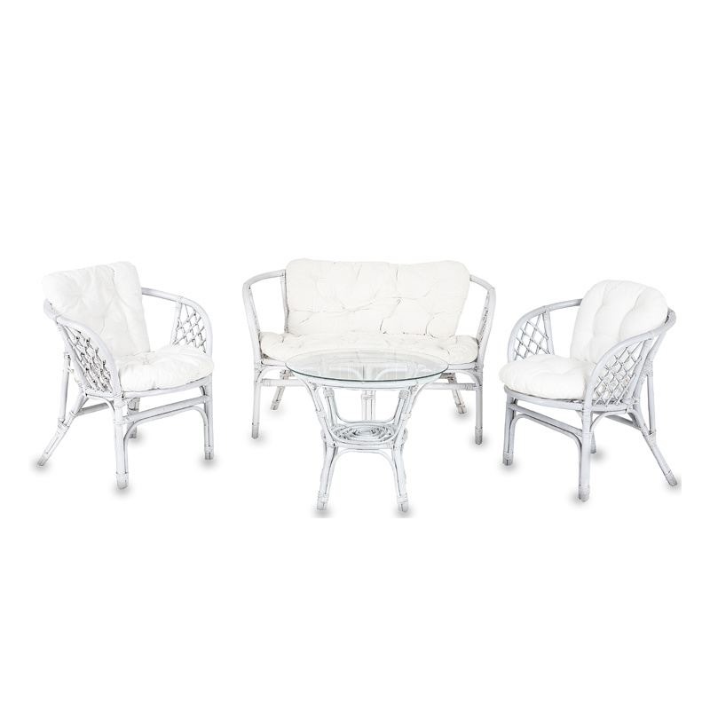 Set mobilier Aga Ratan BAHAMA Silver