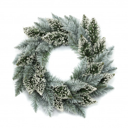 Aga Coroană de Crăciun 50 cm Albă