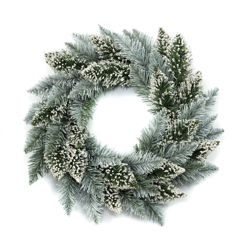 Aga Coroană de Crăciun 50 cm Albă