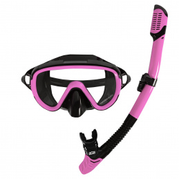 Set de scufundare Aga mască și snorkel M8+S6 Negru/Roz Set de scufundare Aga mască și snorkel M8+S6 Negru/Roz