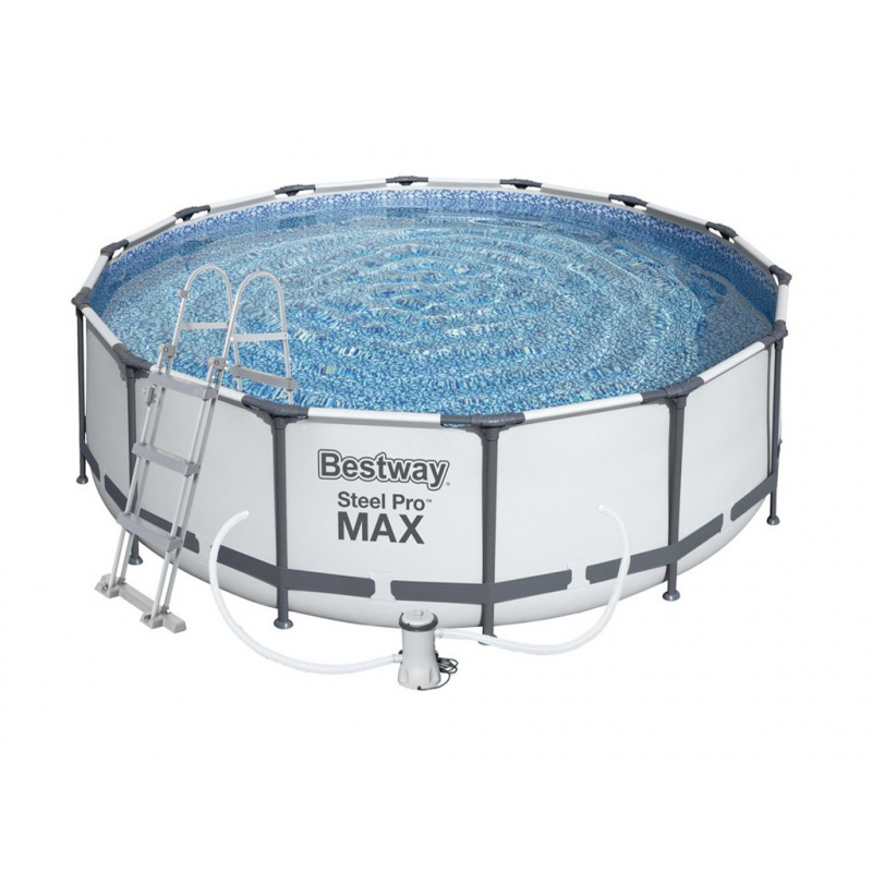 Bestway Steel Pro Max 3,66 x 1 m + Filtru cu cartuș + scară 56418
