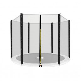 Aga Plasă de protecție 220 cm pentru 6 stâlpi Plasă neagră / Neagră