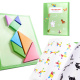 Puzzle magnetice 3D pentru copii Aga - Blocuri Tangram