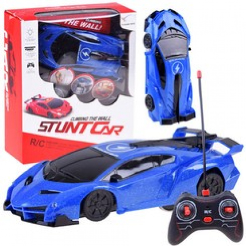 Mașinuță de perete cu telecomandă RC0491 - Albastră