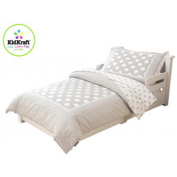 KidKraft Lenjerie de pat microfibră STARS POLKA DOTS 100x150, 60x75 cm