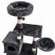 Aga Stâlp pentru zgâriat pentru pisici 60,5x32x115 cm Gri închis