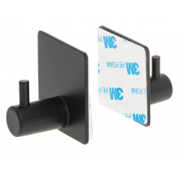 Aga Cârlig de baie autoadeziv Negru