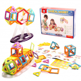 Aga Set de construcție magnetică Magical magnet 52 bucăți