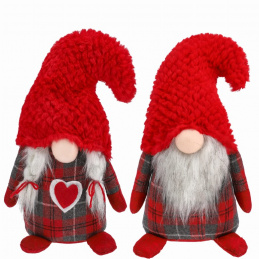Pereche de gnomi elfi de Crăciun - 34 cm