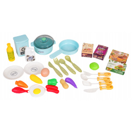 Bucătărie Albastră cu Funcție de Lumină și Sunet + Accesorii