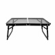 Aga Masă de camping pliabilă 60x40x25/33 cm Negru