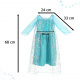 Costum de carnaval Aga Elsa Frozen Regatul de Gheață 120cm