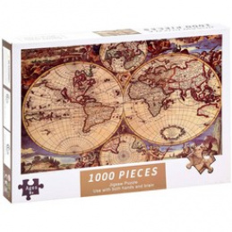 Puzzle antică veche HARTĂ A LUMII 1000 piese ZA3963 universală