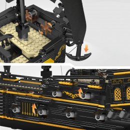 Set de Cărămizi Navă Pirați Neagră 3180el.