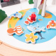 Aga4Kids Set trenuleț din lemn 30 piese DS5646