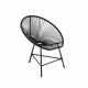 Set mobilier de grădină Aga Negru