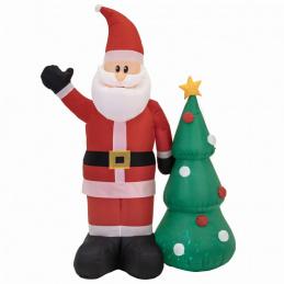 Moș Crăciun gonflabil cu LED 210 cm