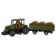 Tractor cu Remorcă Verde R/C