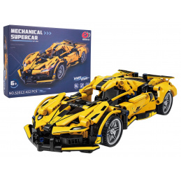 Blocuri Mașină Sport Galbenă 422 buc.