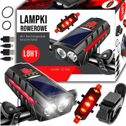 L8H1 LAMPĂ SOLARĂ PENTRU BICICLETĂ PENTRU GHIDON+SPATE