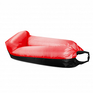 Aga Sac gonflabil LAZY BAG 230x70 cm Negru/Roșu