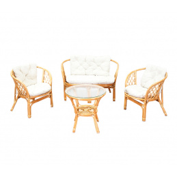 Set mobilier Aga Ratan BAHAMA Honey White