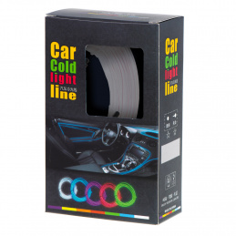 LED iluminare ambientală pentru mașină / auto USB / bandă 12V 5m albă